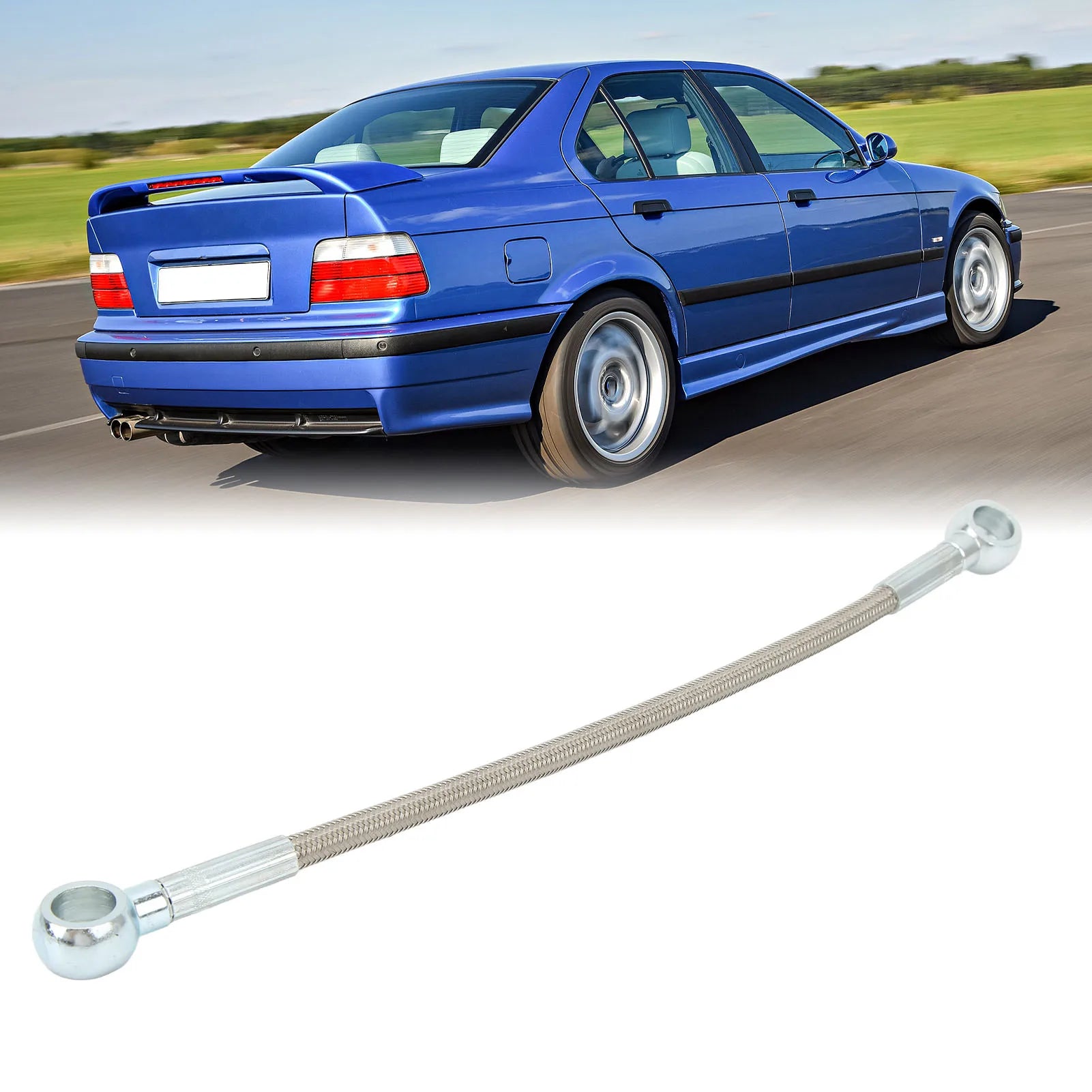 Turbocharger Oil Supply Line Oil Supply Line 11361705532 Easy Installation Stainless Steel Leak Resistant for E36 E46 E39 Qme