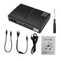DC1018L Mini Portable UPS Backup Power Adapters 5V 9V 12V Uninterruptible Power Supply Battery Backup for WiFi Router Camera Qme EU
