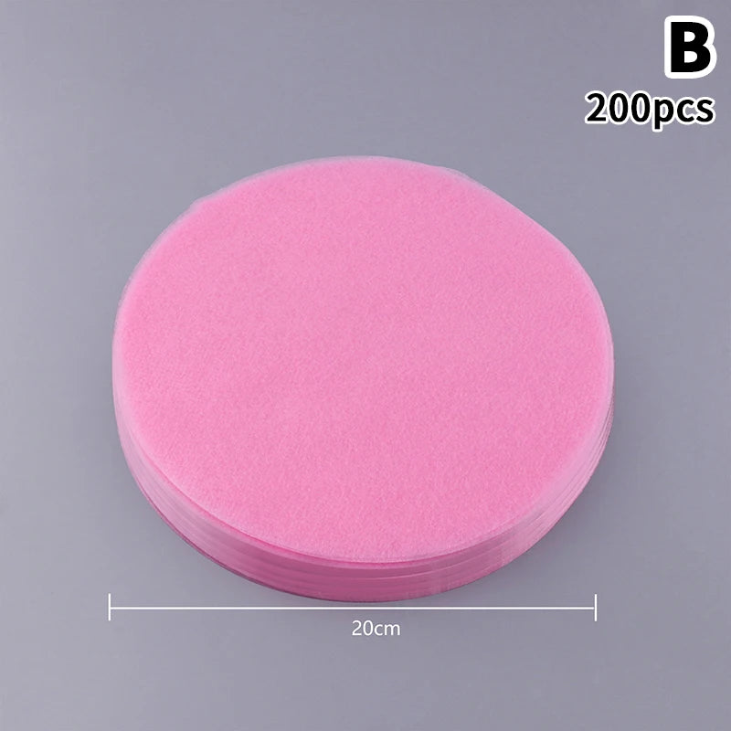 100 200 Sheets Non Woven Fabric Nail Vacuum Cleaner Filter Paper Qme B Pink