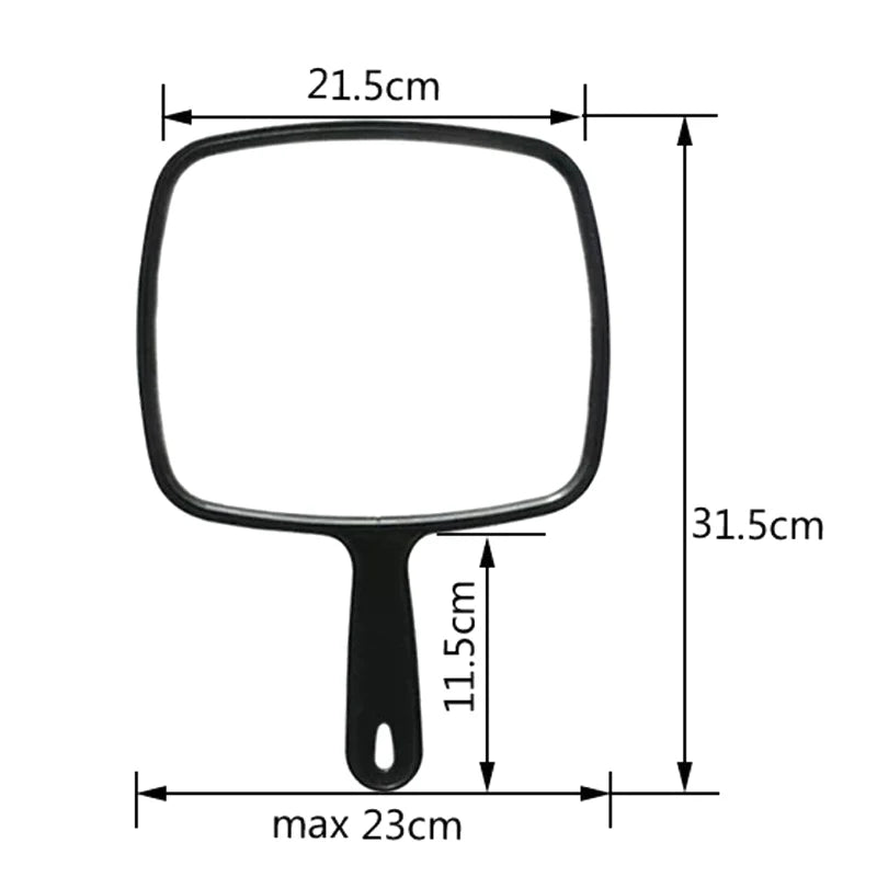 Handle Practical Hand Mirror Home Handheld Professional Salon Barbers Qme