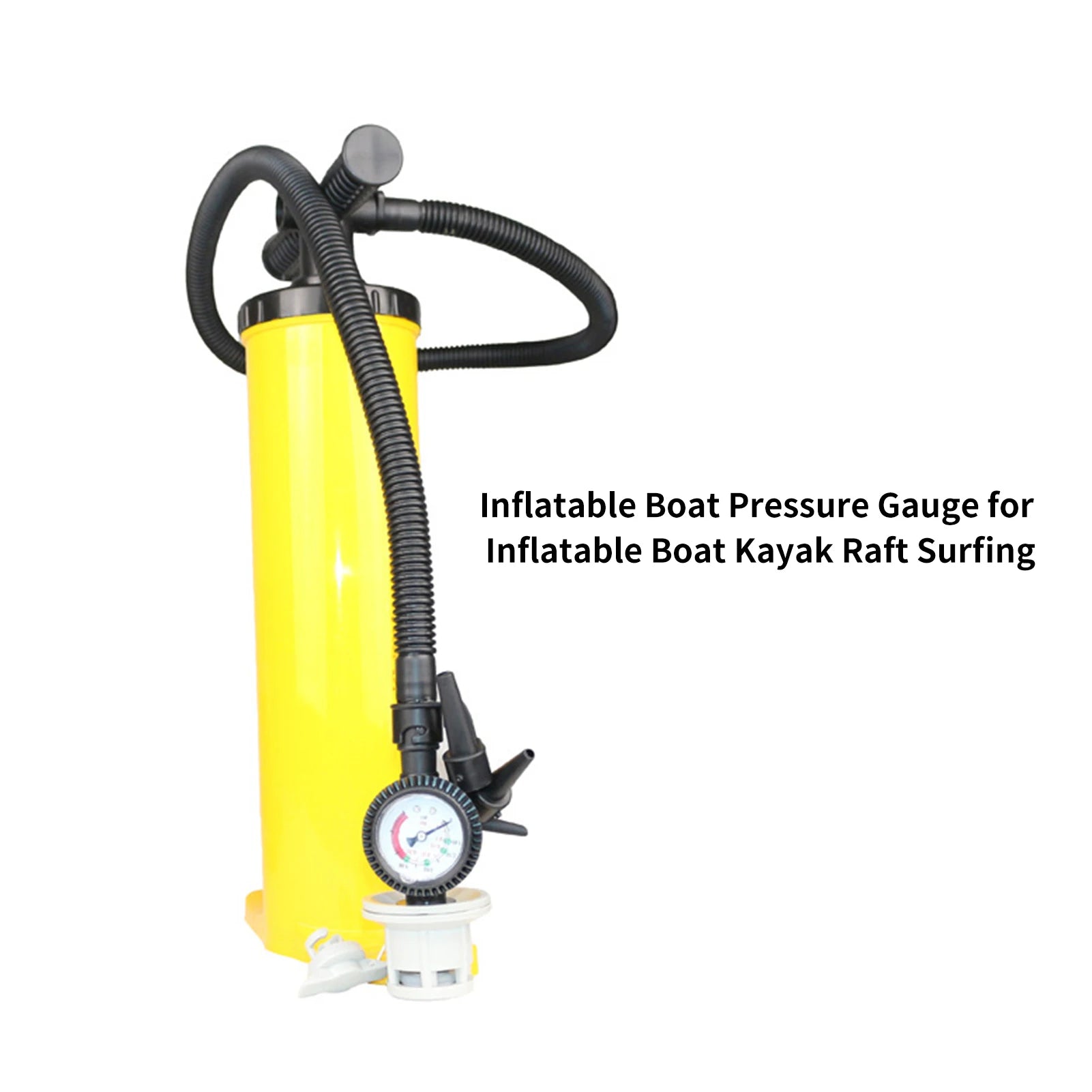Inflatable Boat Kayak Surfboard Inflatable Pump Pressure Gauge, Pressure Test Gauge, Pressure Gauge Qme YELLOW
