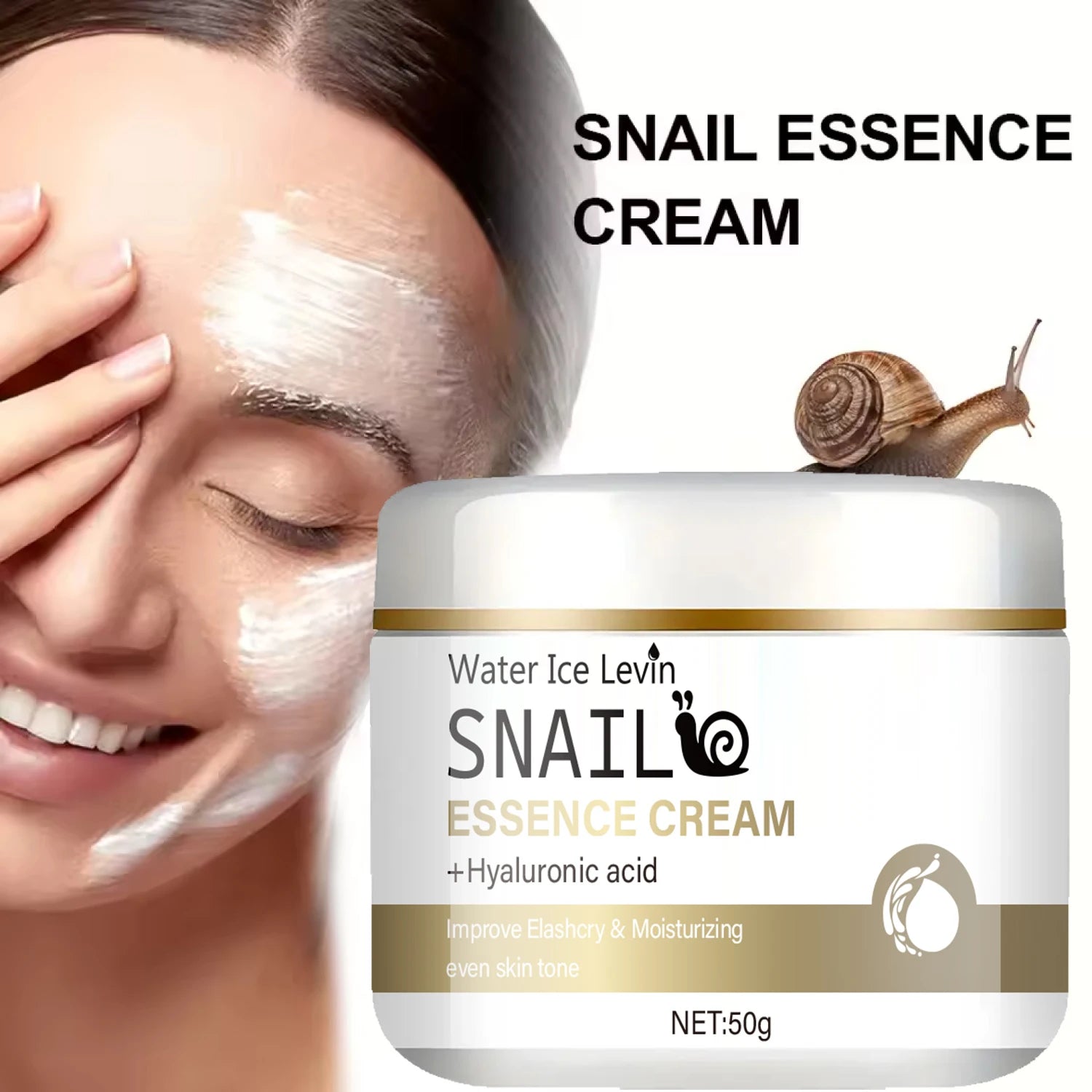 Snail Mucus Moisturizing Cream - Day and Night Cream, Containing Niacinamide, Hyaluronic Acid, and Vitamin E, Suitable for All Skin Types - Firming, Lifting, and Smoothing Skin Care, Suitable for Winter and Autumn Use Qme