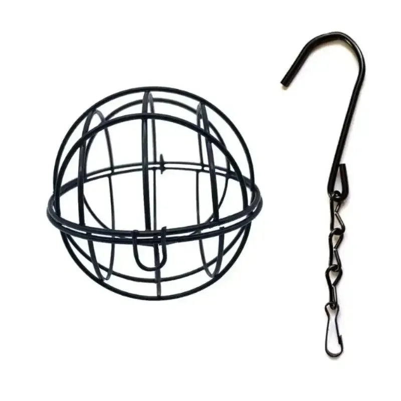 Metal Suet Ball Bird Feeder Hanging Chain Squirrel Proof Outdoor Qme