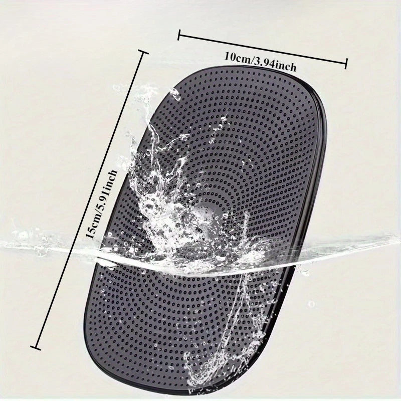 Silicone Non-Slip Mat for Car Dashboard - High Temperature Resistant, Prevents Vibrations and Sliding of Small Items! Qme