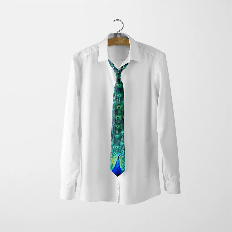 Fun Mathematical Formula Men's Tie 3D Printing Fashion Novelty Qme