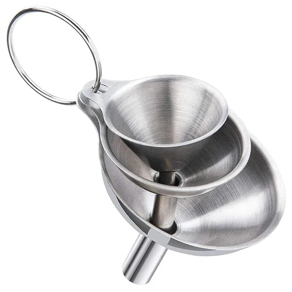 Stainless Steel Funnels Kitchen Food Grade Metal Filling Bottles Qme Only Funner