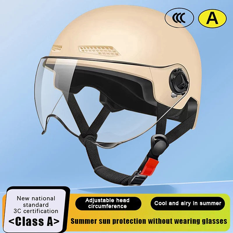 3C Certified Men's Women's Adult Cartoon Electric Bicycle Motorcycle Qme Khaki A
