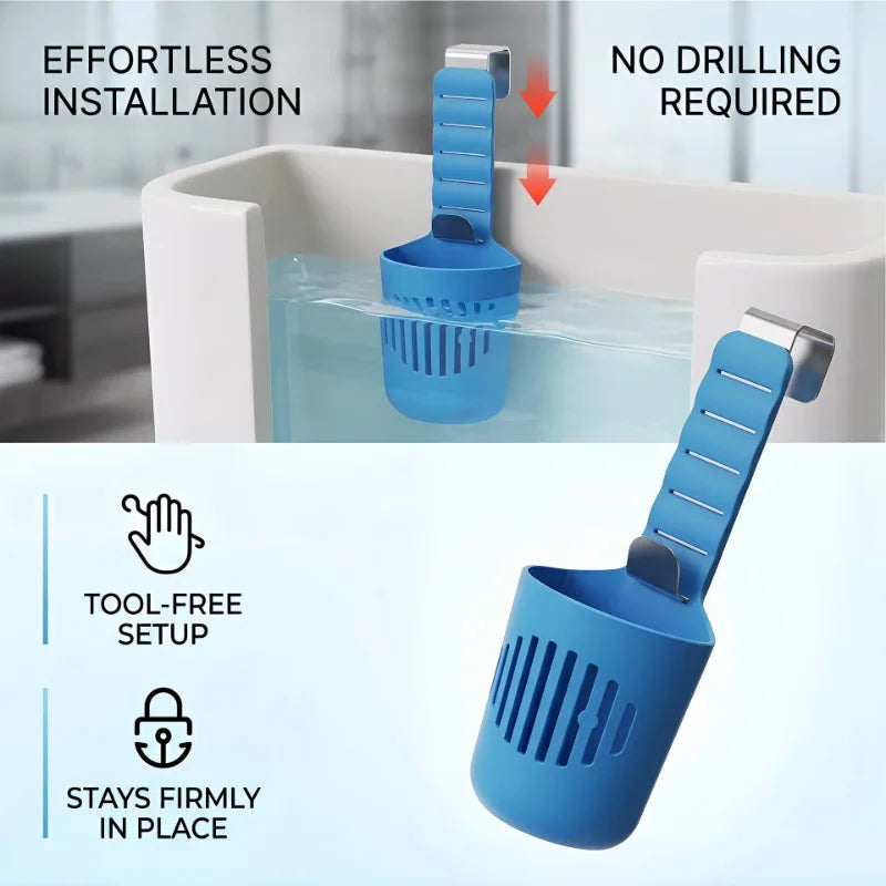 Toilet Tank Cleaning Tablet Holder Anti-bacterial Deodorizing Fits Qme