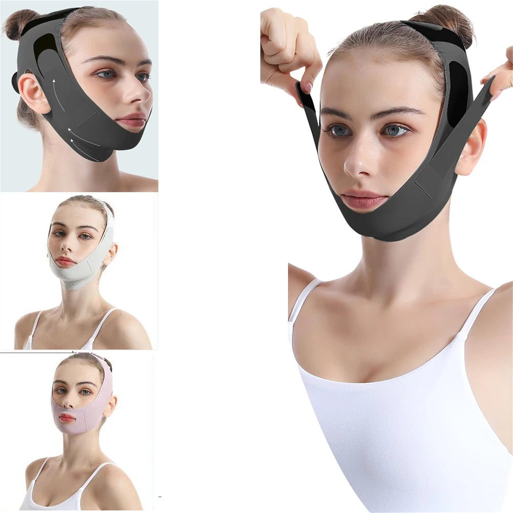 Face Lift Tape Chin Strap Sleeping Reusable V Line Lifting Mask Qme