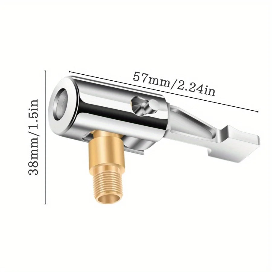 Car Tire Inflator Nozzle Quick Connect Air Chuck For Tire Pump Qme