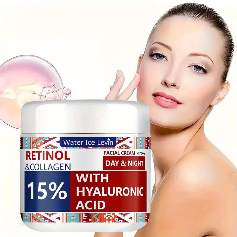 Retinol Lifting Firming Cream Collagen Smooth wrinkles Face Cream For Moisturizer Whitening Brighten Skin Products 50g Qme