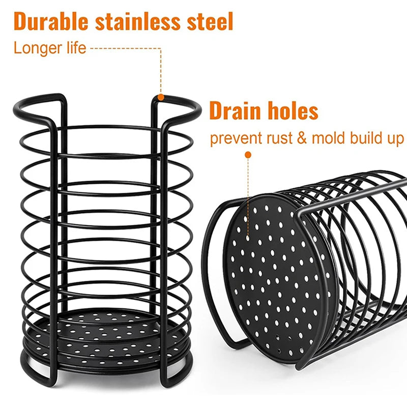 Household Kitchen Cutlery Holder Drainer Chopstick Forks Spoons Qme