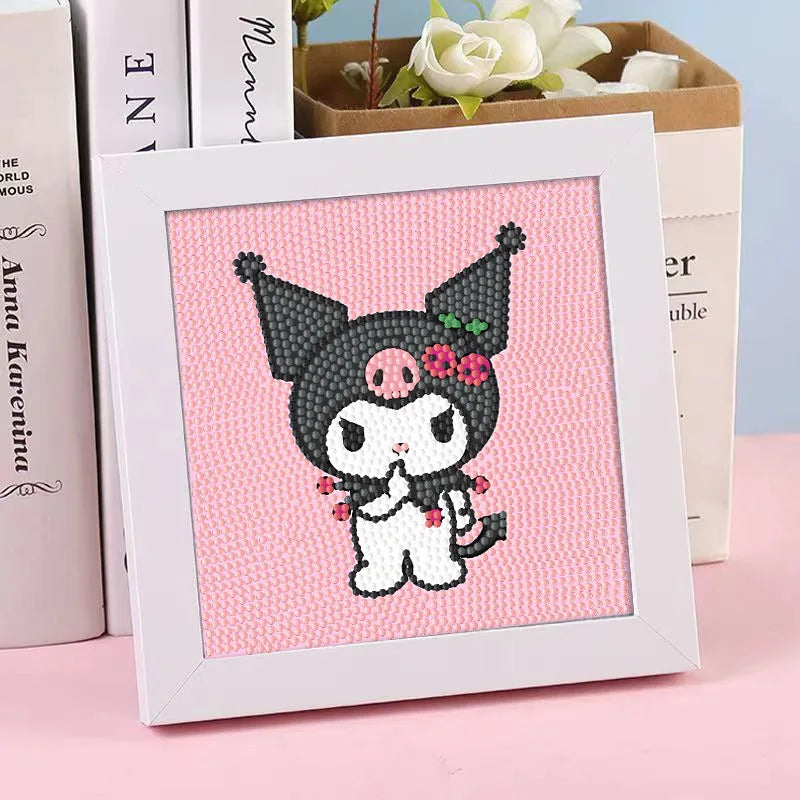 Hello Kitty Kuromi Diamond Painting DIY Craft Frame Cartoon Students