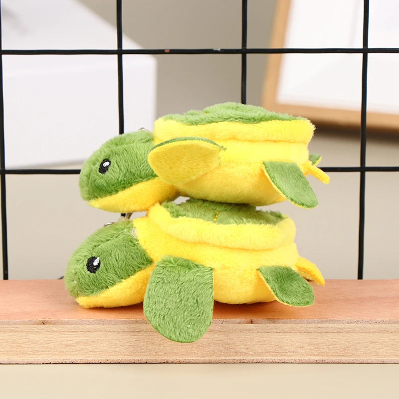 Cute Turtle Doll Stuffed Cartoon Soft Plush Toy Keychain Bag Pendant Qme