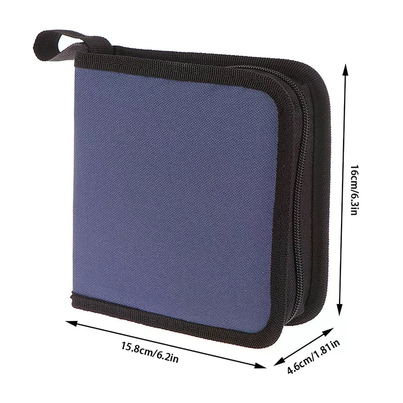 40Tablets CD DVD Discs Oxford Handbags Storage Case Organizer Booklet Qme