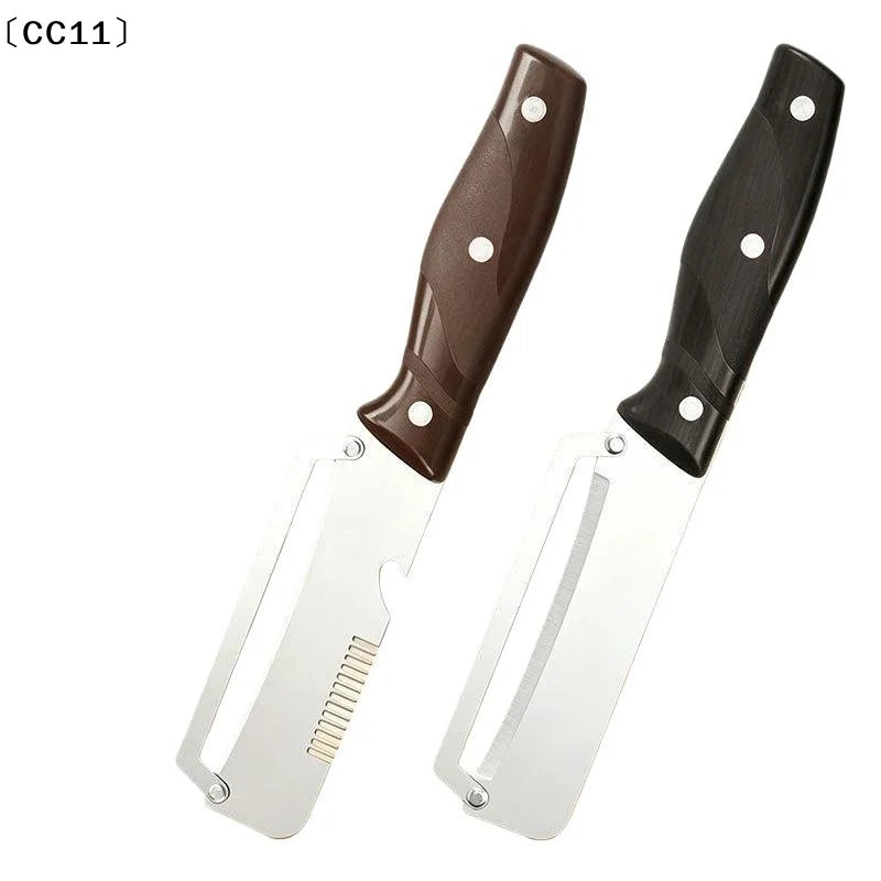 Stainless Steel Multifunctional Fruit Vegetable Peeler Blade Non Slip Qme