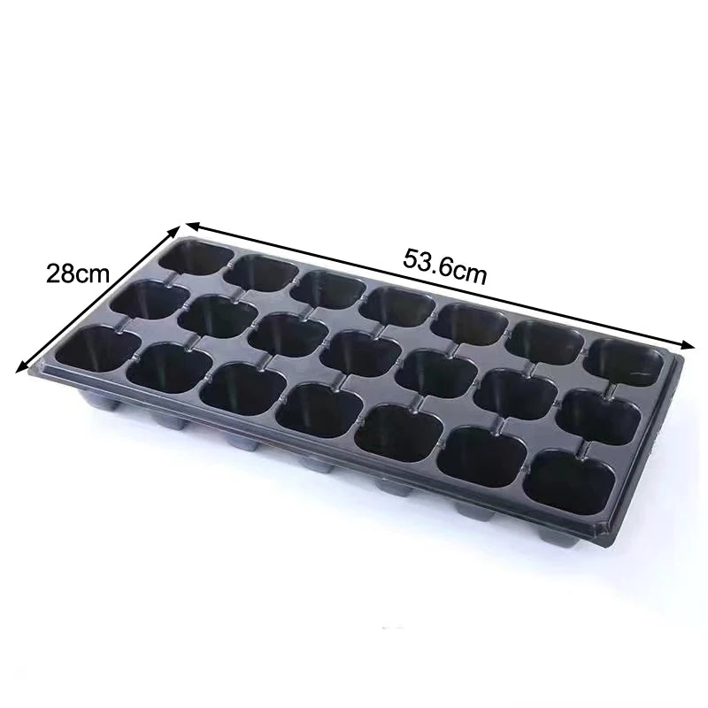 Plastic Gardening Germination Trays Black Seedling Container Garden Qme