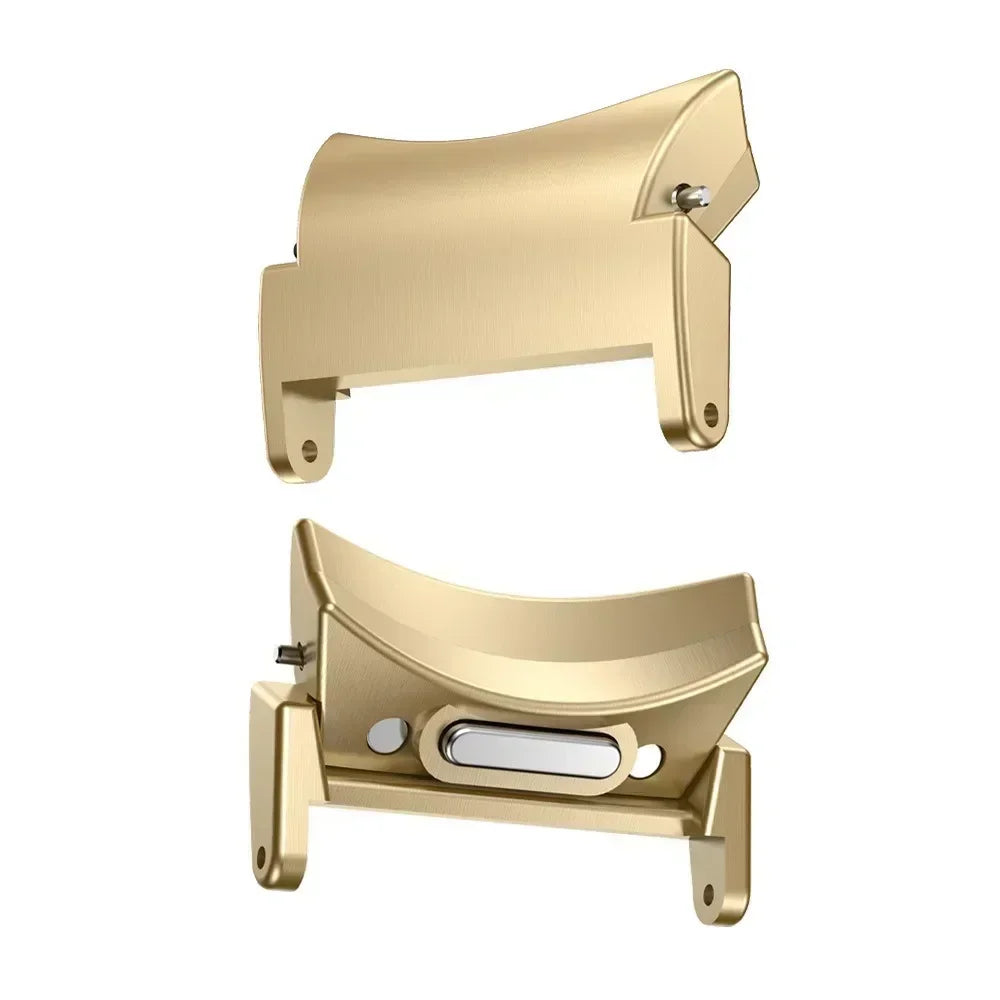 Quick Fit Connector for Samsung Galaxy Watch 6 5 4 10 44mm for Galaxy Watch6 Classic 43 47 42 46mm 2pcs Stainless Steel Adapter Qme Gold 22mm Watch5 Pro 45mm