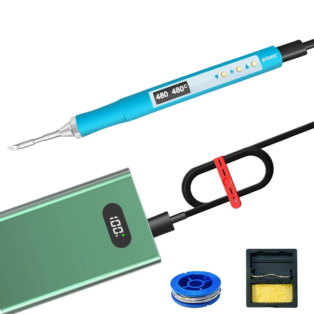 QC PD Powered Soldering Irons T210 JBC210 Mini Heating Block Portable Qme