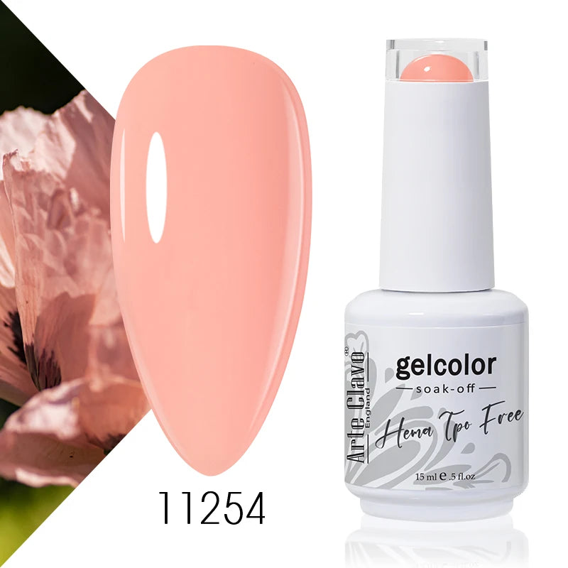Arte Clavo Colourful Gel Nail Polish Art Varnishes Macaron Semi Qme