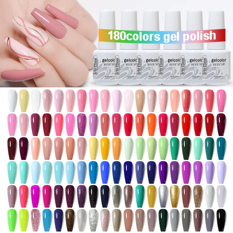 Arte Clavo Art Nails Varnish Base Coat Gel Nail Polish UV LED Lamp Qme