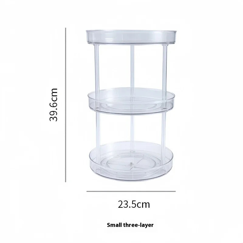 Kitchen Storage Rack Multi-layer Turntable Cosmetic Office Desktop Qme C