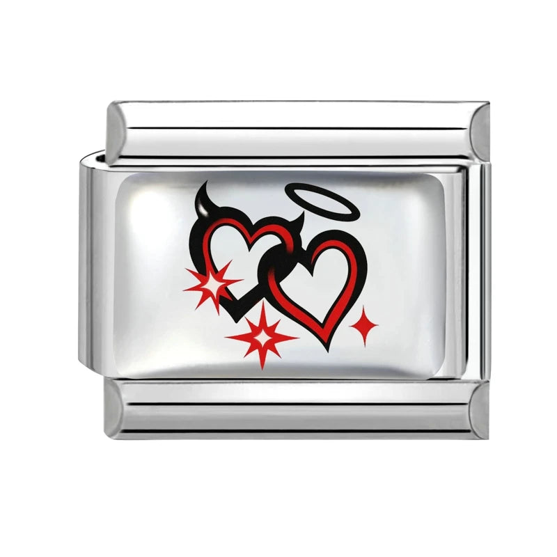 New 2026 Design Halloween Cherry Bow Pumpkins Ghost Italian Charm Links Fit 9MM Stainless Steel Bracelet Jewelry DIY Making Gift Qme S 27