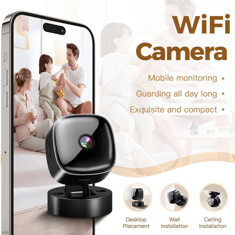HD Wifi Smart Monitor Surveillance Cameras Remote Camcorders Video Qme