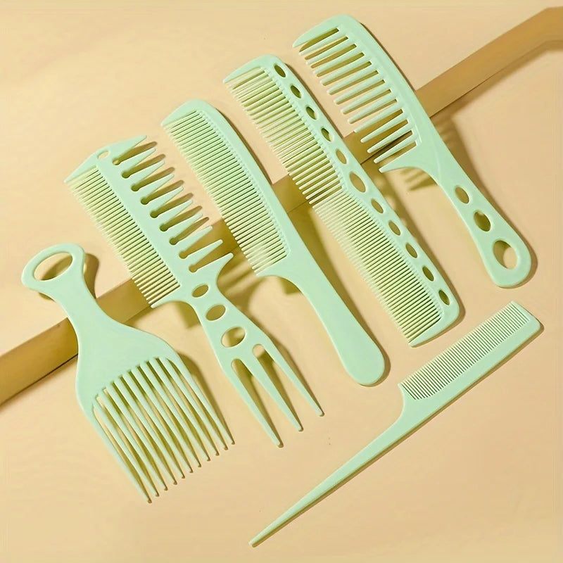 Barber Hairdressing Comb, for Hair Styling, Detangling Hair Brush Qme Green