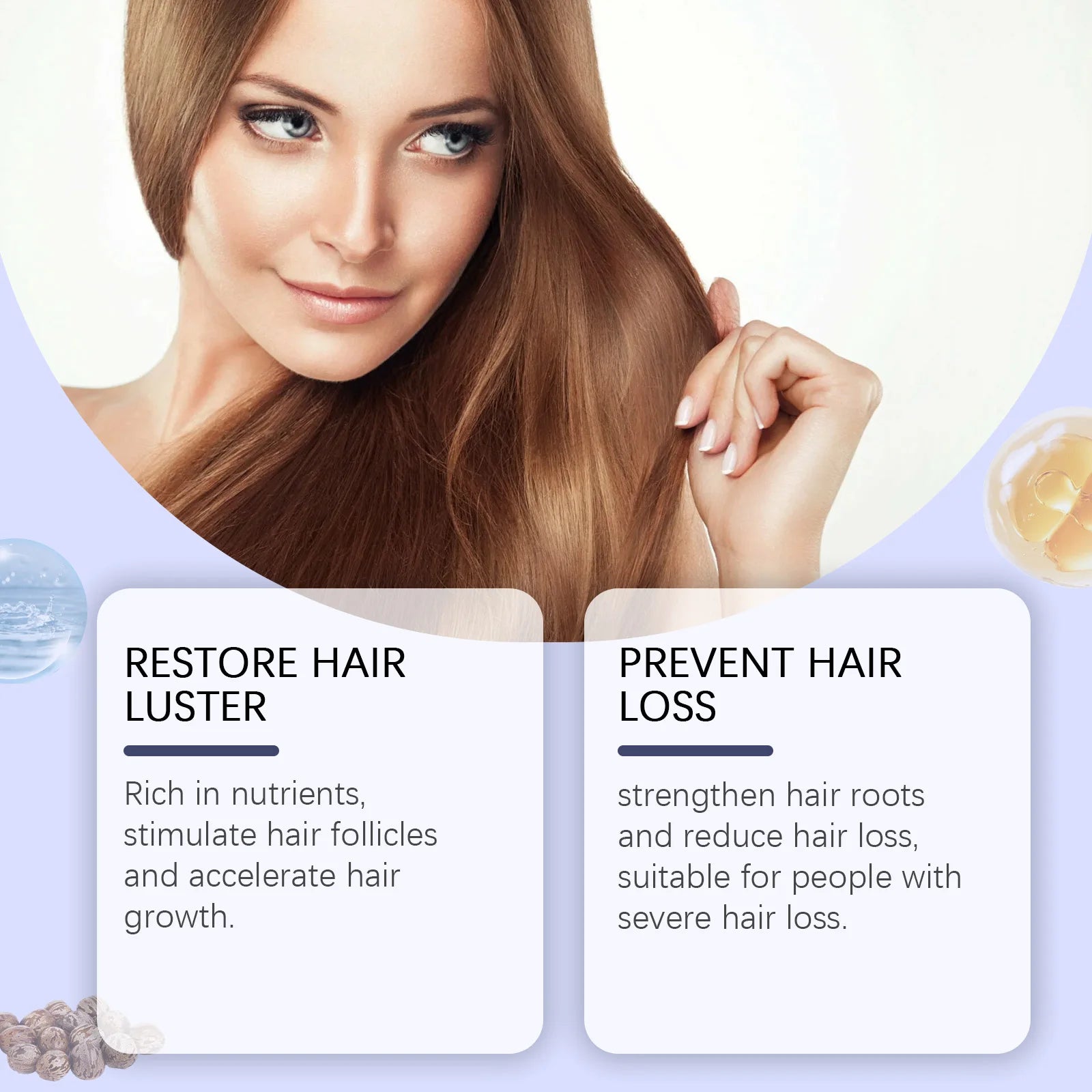 Anti Hair Loss Spray Nourish Scalp Reduce Frizz Improve Sparse Prevent Baldness Thick Hair Growth Oil Damaged Hair Repair Serum Qme