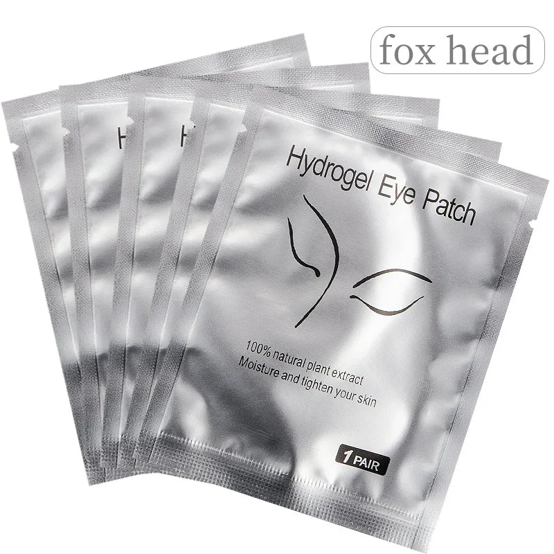 50 Pairs Patches Building Hydrogel Eyepads Eyelash Extension Paper Qme 50PCS Fox Herd China Mainland