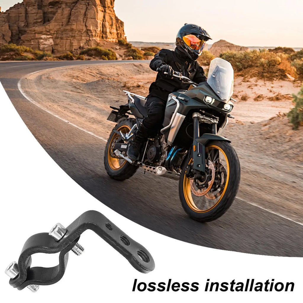 Motorcycle modification extension bracket spotlight fixing pipe clip handlebar extension bracket for Headlight Phone Qme