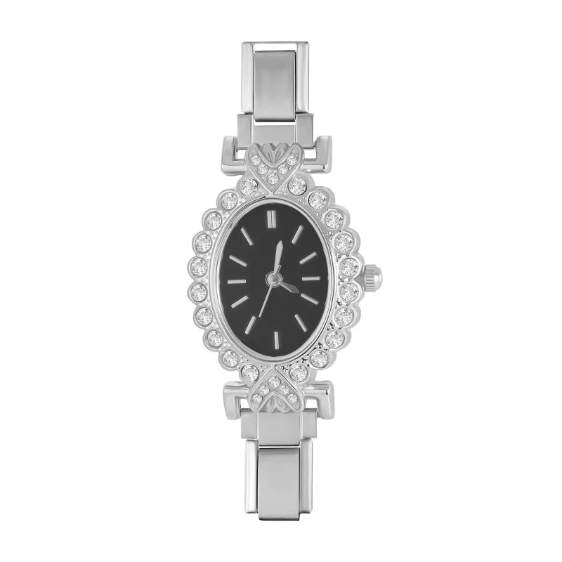 Vintage Luxury Highquality Women Men Stainless Steel Shake Rotate