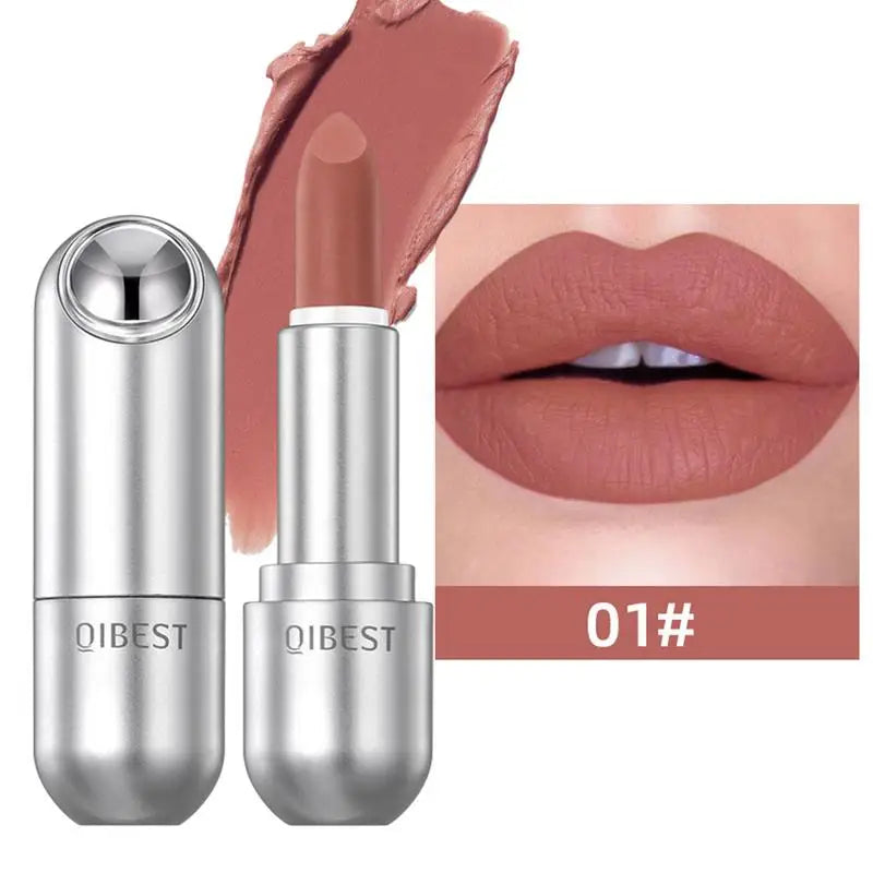 Matte Lipstick Red Smudge-proof Pigment Lip Stick Velvet Nude Pencil Qme