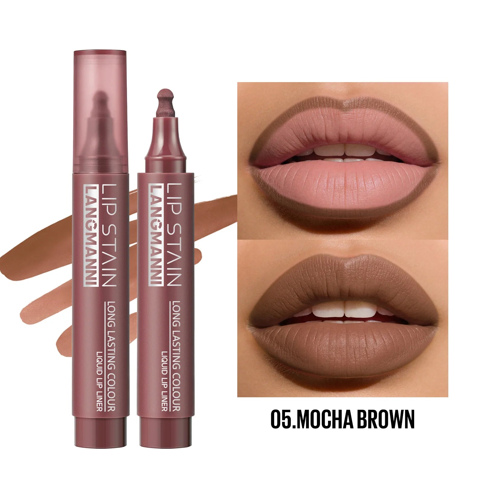 Lip Stain Liquid Liner Marker Pen Long Lasting Waterproof Matte Tint Qme 05