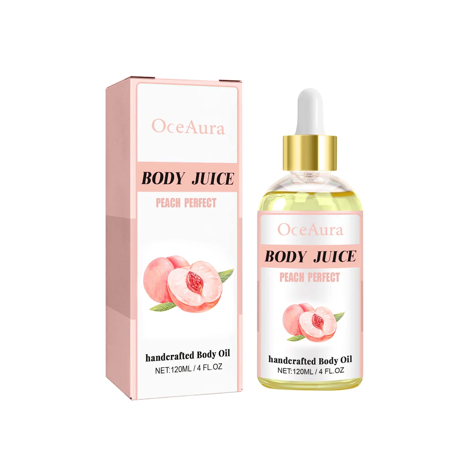 Sweet Fragrance Body Oil Multiple Delightful Scents Moisturizing Nourishing Skin Care Lightweight Non Greasy Fast Absorbing Qme Peach