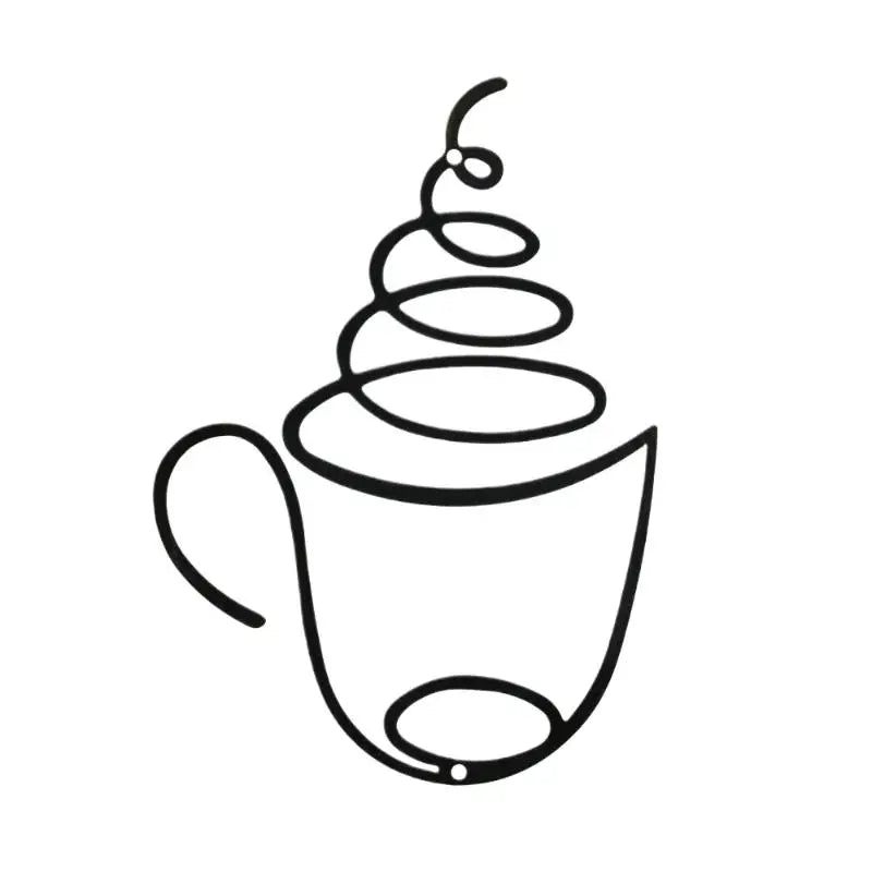Wall Hangings Coffee Shop Decorations Interior Hanging Iron Paintings Qme
