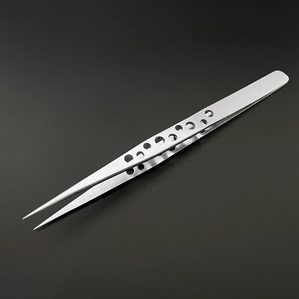 Industrial Tweezers Electronics Anti-static Curved Straight Tip Qme