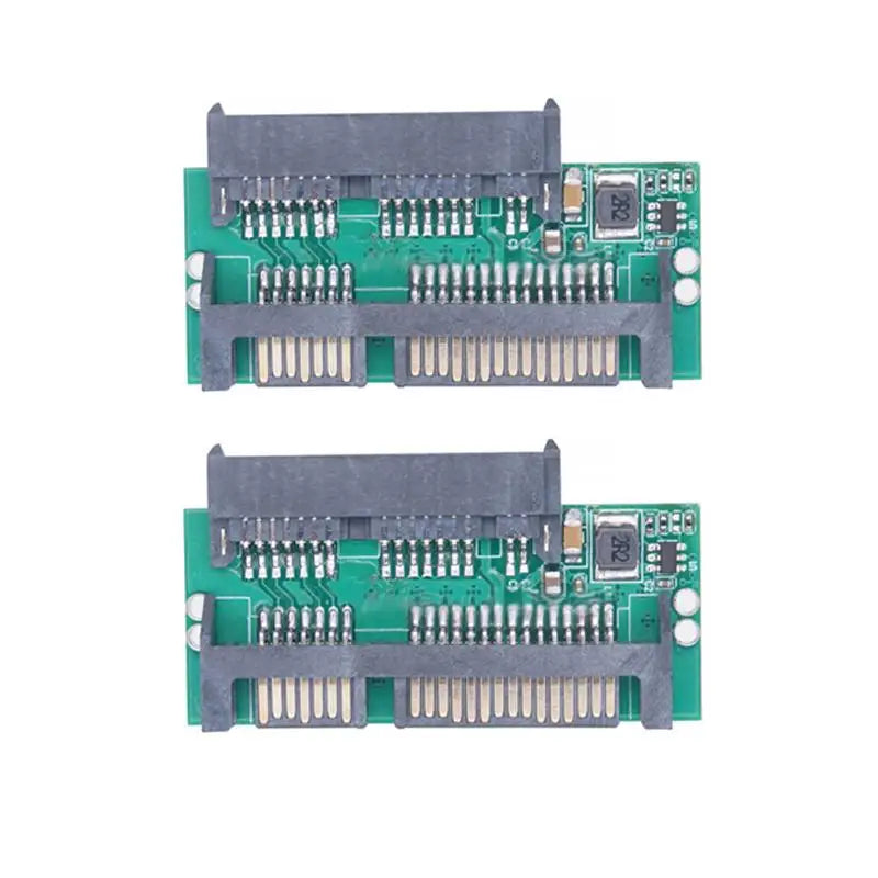 High-performance 1 8 Micro SATA 2 5 Adapter Card 3 3V Laptop SSD Qme 2PCS