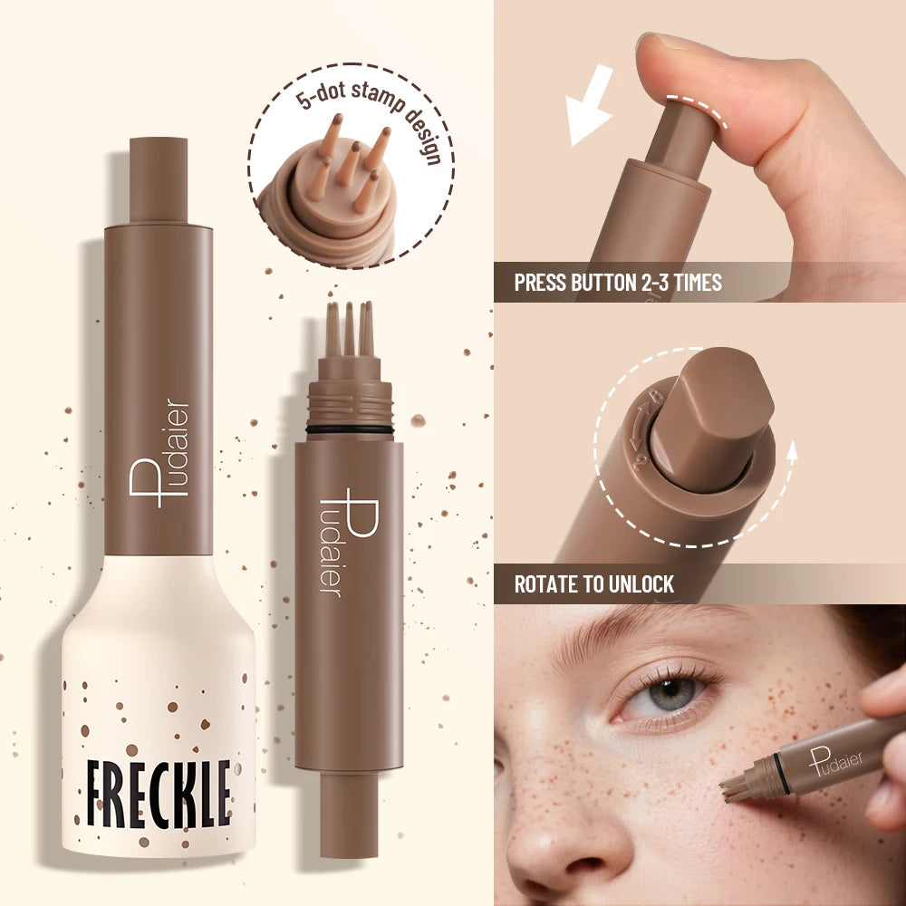 Natural Freckle Stamp Pen Waterproof Sweatproof Quick-drying Delicate Qme