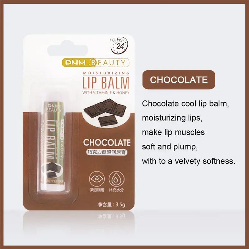 DNM 18 Colors Moisture Lip Balm Nourishes Lips Reduce Lip Lines Long-Lasting Natural Aloe Lipstick Anti Aging Lip Care Lipstick Qme 12