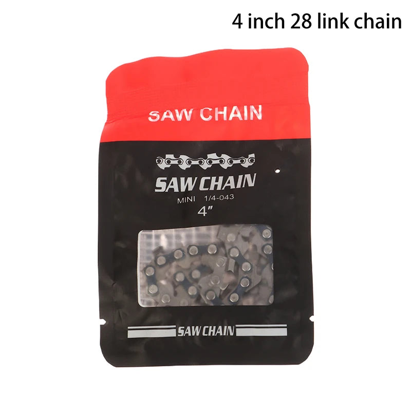 4/6/8/12/14/16 Inch Metal Chainsaw Chain Spare Parts Link Chainsaw Saw Chain Blade For Electric Saw Accessories Wood Cutting. Qme 4inch 28 link chain