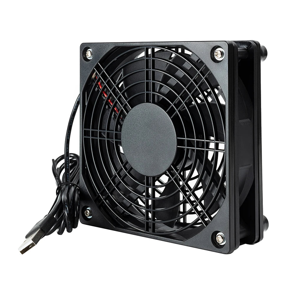 Mute Radiator Cooler Computer Case Chassis Cooling Router Set-top Box 5V USB Fan for Office Caring Computer Supplies Qme