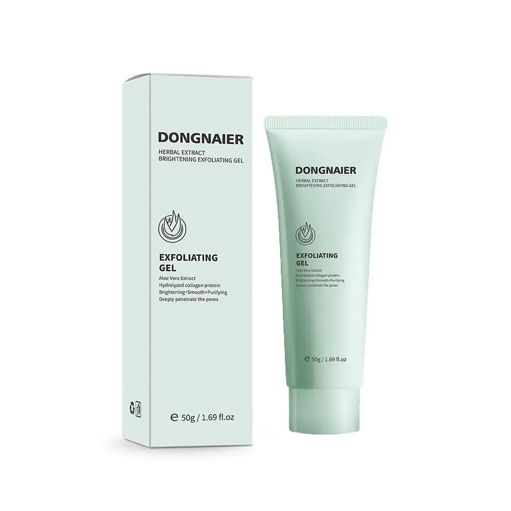 Brightening Exfoliating Gel Herbal Extract Facial Cleansing Scrub Qme A