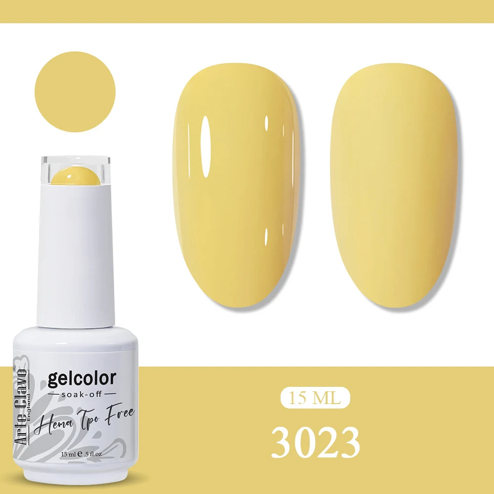 Arte Clavo Glitter Gel Nail Polish HEMA TPO Sliver Champagne