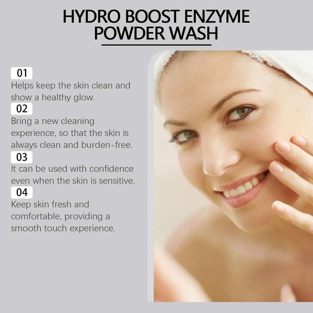 Enzyme Face Powder Wash Skin Oil Control Clean Facial Pores Remove Blackheads Pimples Refreshed Enzyme Face Cleanses Flour Qme