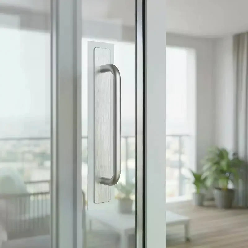 Drawer Handle Aluminum Self Adhesive Handles Easy Installation Doors Windows No Drilling Window Door Handle Modern Minimalist Qme
