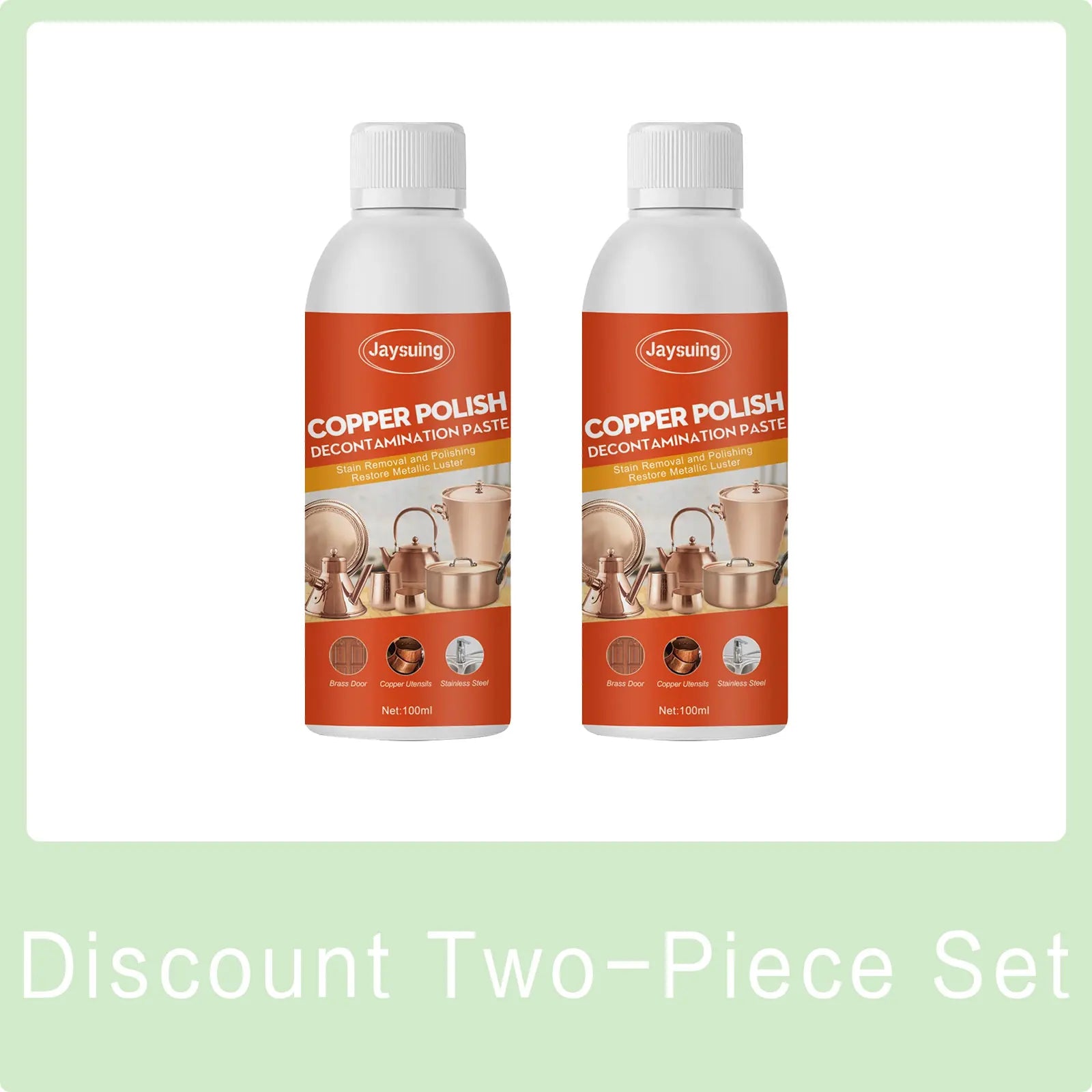 Copper Cleaner Rust Tarnish Remover Metal Stain Clean Kitchen Copperware Brassware Cleaner Copper Polish Decontamination Paste Qme 200ml