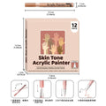 Nail Arts Graffiti Pen Body Painting Graffiti Skin Color Water-based Pen Dot Flower Hook Line Waterproof Acrylic Pigment Pen Qme China Mainland B