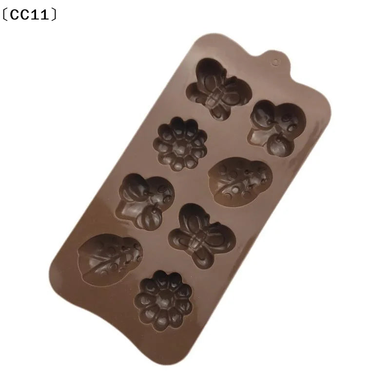 Silicone Chocolate Mold Non Stick Cute Flower Shapes Home Baking Qme Default Title